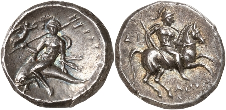Calabre - Tarentum Nomos en argent (c. 272-235).