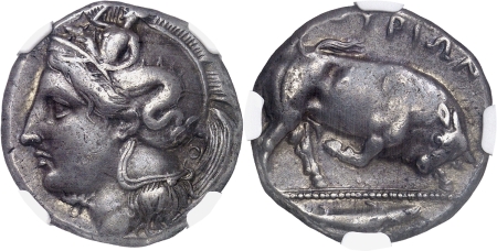 Lucanie - Thurium Distatère en argent (400-350).