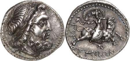 Crête - Gortyna Drachme en argent (250-200).