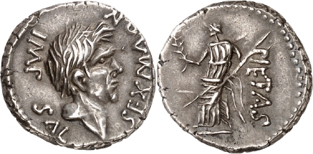 Sextus Pompée Denier - Espagne (45-44).