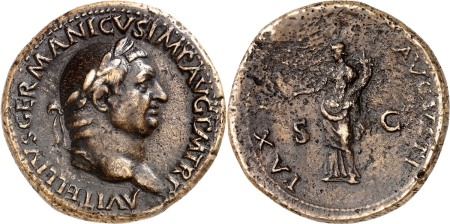 Vitellius (69) Sesterce - Rome.