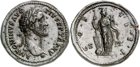 Antonin le Pieux (138-161). Sesterce - Rome (151-152).