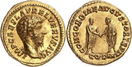 Lucius Verus (161-169) Aureus - Rome (161-162).