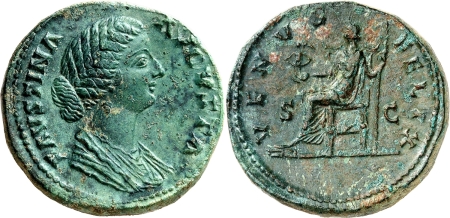 Faustine II. Sesterce - Rome (c. 165).