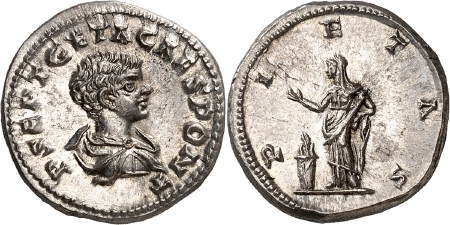 Geta (198-211). Denier - Rome (209).