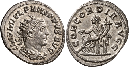 Philippe II (247-249) Antoninien en argent - Antioche.