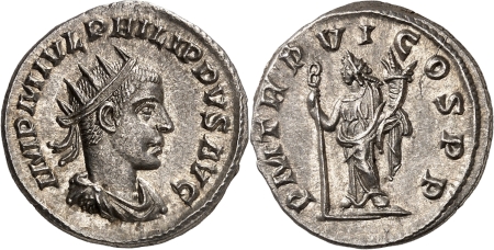 Philippe II (247-249) Antoninien en argent - Rome.