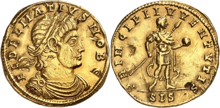Delmace (335-337) Solidus - Siscia (336-337).
