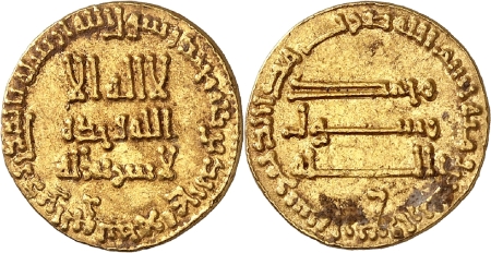 Abbasid. Al-Mansur (136-158 AH / 754-775). Dinar or - (154 AH / 770).