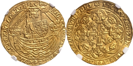 Angleterre. Richard II (1377-1399) Noble d’or - Non daté.