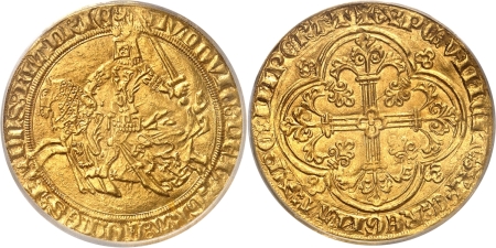 Belgique - Flandres Louis de Male (1346-1384) Cavalier d’or - Non daté.