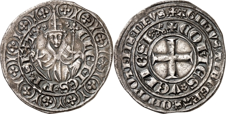 France - Comtat Venaissain Clément VI (1342-1352). Gros de 28 deniers - Non daté - Pont-de-Sorgues.