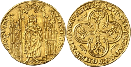 France. Philippe VI (1328-1350). Royal d'or - Emission du 2 mai 1328.