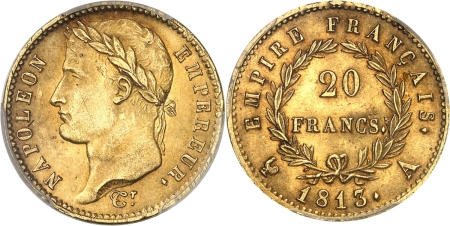 France. Napoléon Ier (1804-1814) 20 francs or - 1813 A Paris.