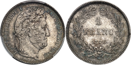 France. Louis Philippe Ier (1830-1848) Franc - 1846 A Paris.