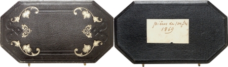 France. Napoléon III (1852-1870). Coffret du fonds Barre contenant deux 100 francs or - 1869 A Paris.