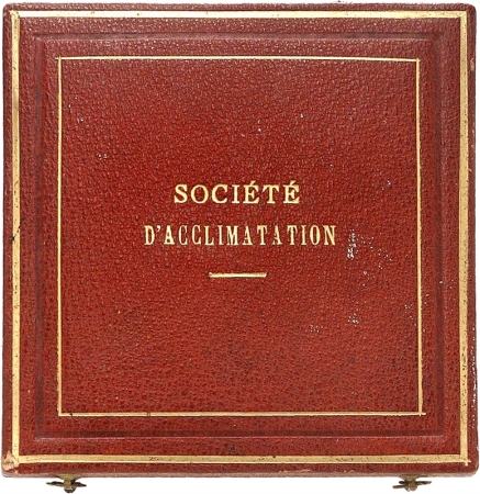 France - Congo Français. Médaille en or de la Société d’Acclimatation du Congo.