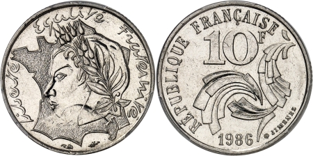 France. Vème République (1959 à nos jours) 10 francs Jimenez - 1986.