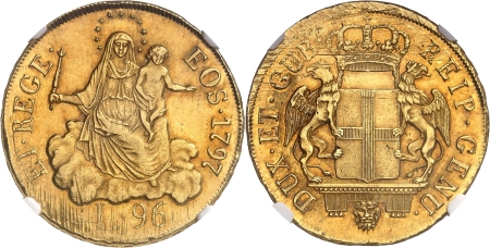 Italie - Gênes. République - Doges biennaux (1528-1797) 96 lires or - 1797 Gênes.