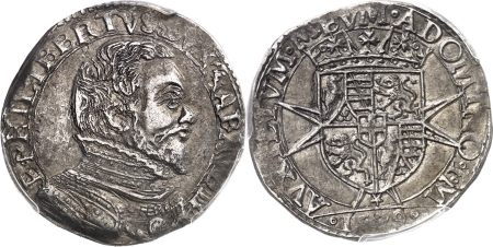 Italie - Savoie. Emmanuel Philibert (1559-1580) Teston - 1579 IM Chambéry.