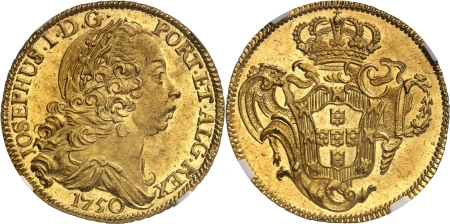 Portugal. Joseph Ier (1750-1777) Peça or - 1750 Lisbonne.