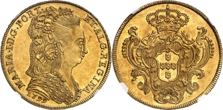 Portugal. Marie Ier (1786-1799) Peça or - 1799 Lisbonne.