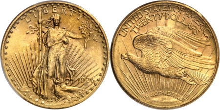 USA. République fédérale (1789 à nos jours) 20 dollars or - 1926 S San Francisco.