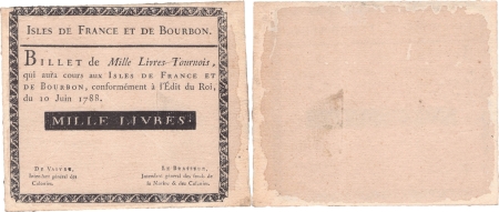 Isles de France et Bourbon (Maurice et Réunion). Lot de trois reproductions anciennes - 1788.