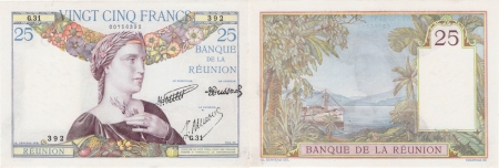 Réunion. 25 francs type 1927 - (1940).