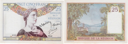 Réunion. 25 francs type 1927 - (1944).