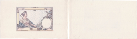 Réunion. Epreuve uniface du recto, sans filigrane, du 100 francs type 1927.