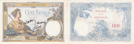 Réunion. 100 francs type 1927 - (1944).