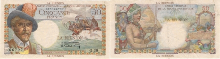 Réunion - C.C.F.O.M. 50 francs « Belain d’Esnambuc » - (1946).