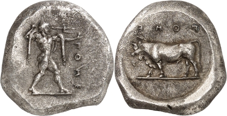 Lucanie - Poseidonia - Nomos (c. 470-445)