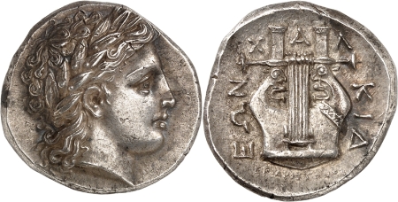 Royaume de Macédoine - Ligue Chalcidienne (c. 350) - Tétradrachme - Olynthe