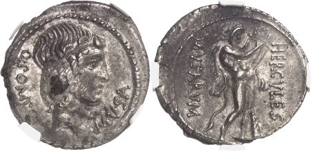 Q. Pomponius Musa - Denier - Rome (c. 66)
