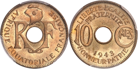 10 centimes - 1943 Prétoria