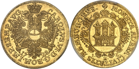 Hambourg - Ducat or - 1728 IHL