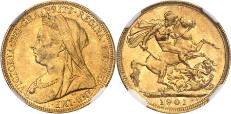 Victoria (1837-1901) - Souverain or - 1901 S Sydney