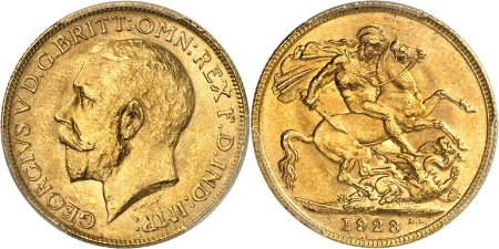 Georges V (1910-1936) - Souverain or - 1923 M Melbourne