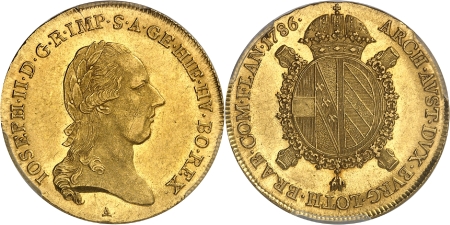 as) - Joseph II (1780-1790) - Souverain or - 1786 A Vienne