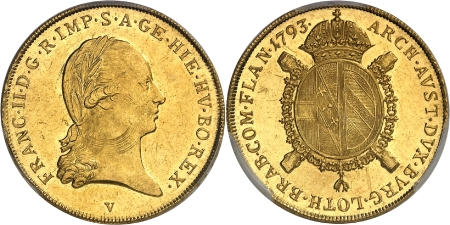 as) - Joseph II (1780-1790) - Souverain or - 1793 A Vienne 