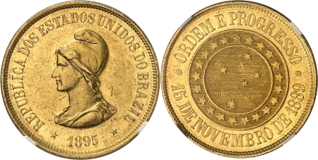 République (1889 à nos jours) - 20.000 reis or - 1895
