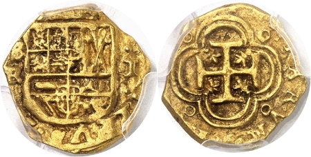 Philippe IV (1621-1665) - Escudo or - Date illisible S R Séville