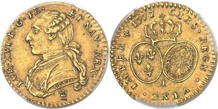 France Louis XVI (1774-1792) 1/2 Louis d’or au buste habillé - 1777 I Limoges