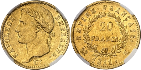 Napoléon Ier (1804-1814) - 20 francs or - 1811 K Bordeaux