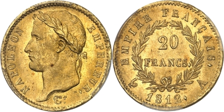 Napoléon Ier (1804-1814) - 20 francs or - 1812 A Paris