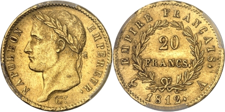 Napoléon Ier (1804-1814) - 20 francs or - 1812 A Paris
