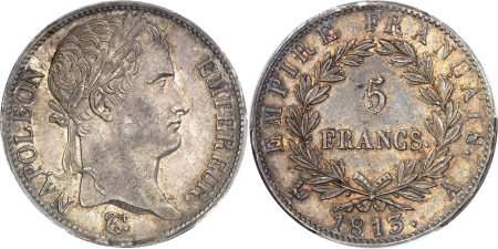 Napoléon Ier (1804-1814) - 5 francs argent - 1813 A Paris