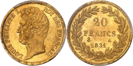 Louis-Philippe Ier (1830-1848) - 20 francs or - 1831 A Paris
